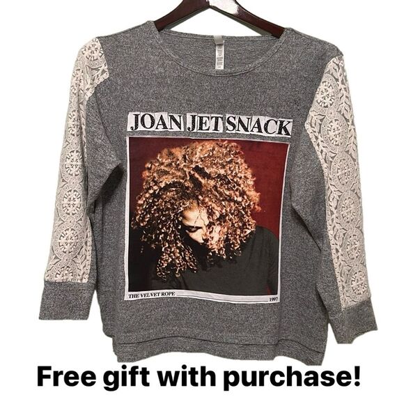 URL’s Anagram Project Janet Jackson Sweater L - Picture 1 of 6